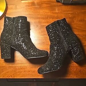 Old Navy Sparkle Black Boots